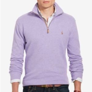 Mens Small Ralph Lauren Quarter Zip Purple